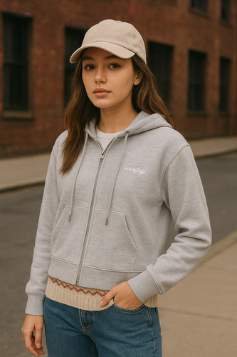 سویشرت کلاهدار و زیپ دار مدل grooverhyme_سبک اسپرت و راحت